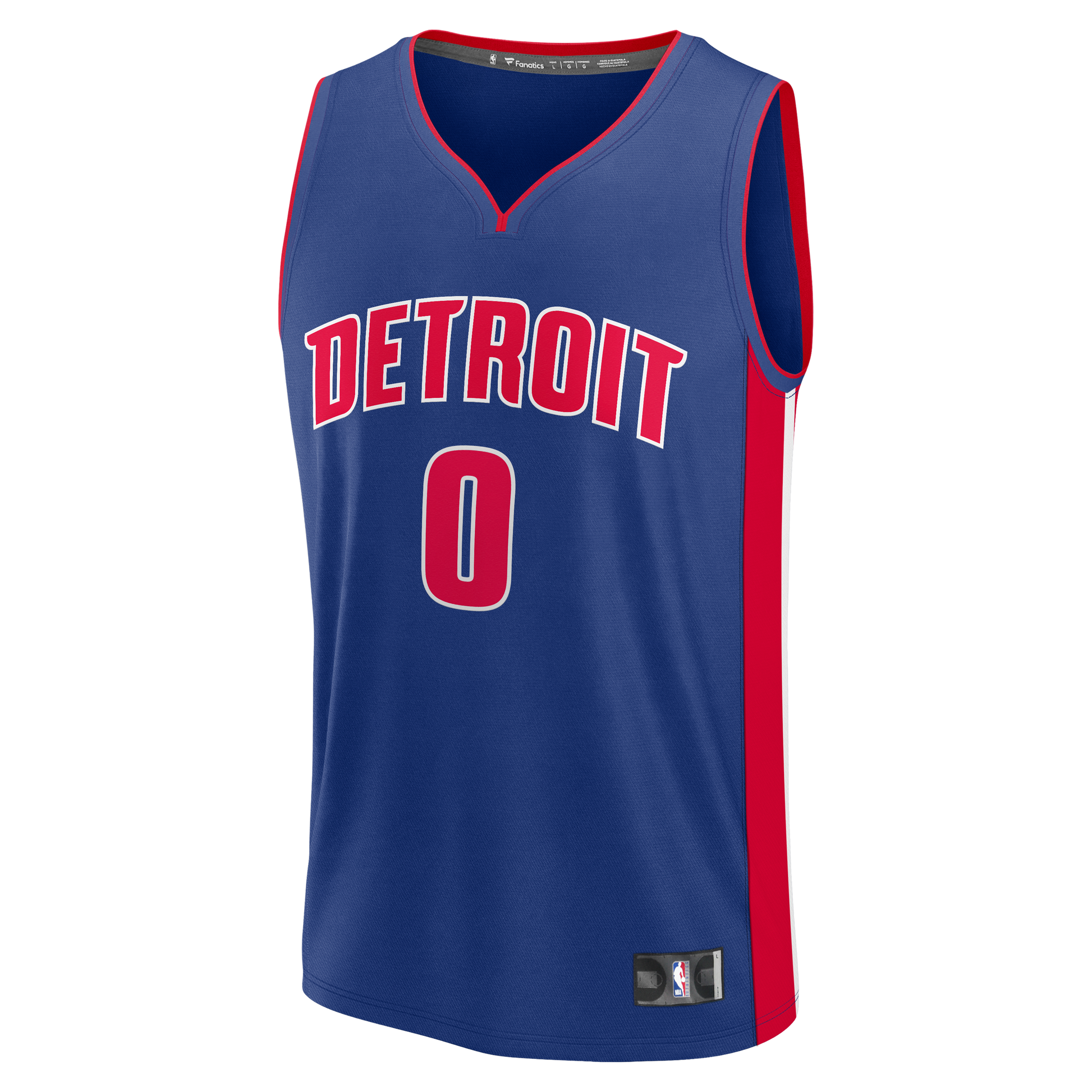 Men's Detroit Pistons Jalen Duren Fanatics Blue Fast Break Replica Jersey - Icon Edition