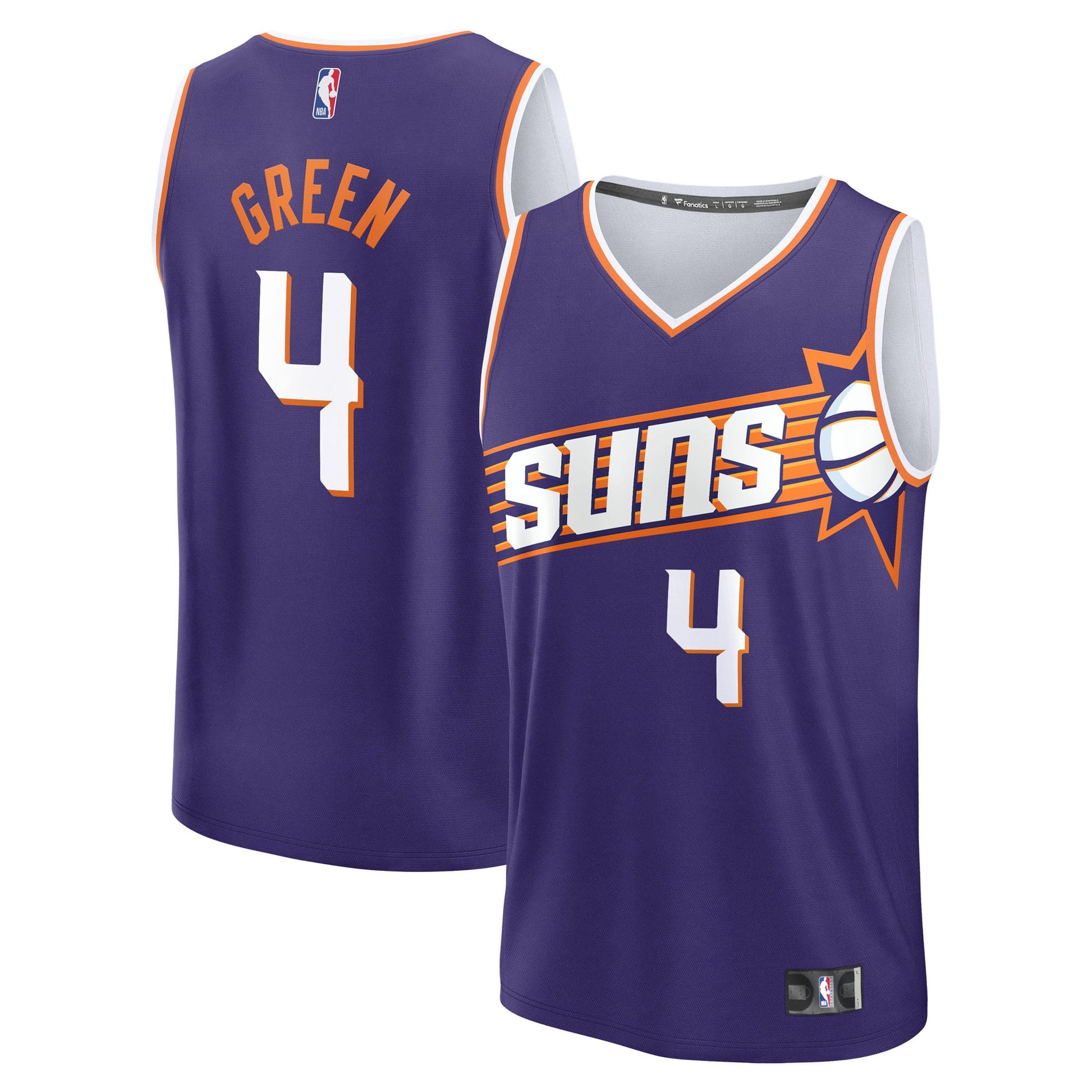 Men's Phoenix Suns Jalen Green Fanatics Purple Fast Break Replica Jersey - Icon Edition