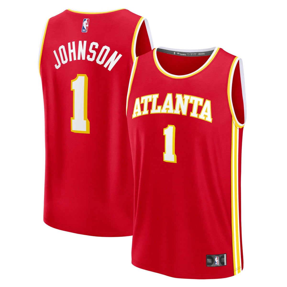 Men's Atlanta Hawks Jalen Johnson Fanatics Red Fast Break Replica Jersey - Icon Edition