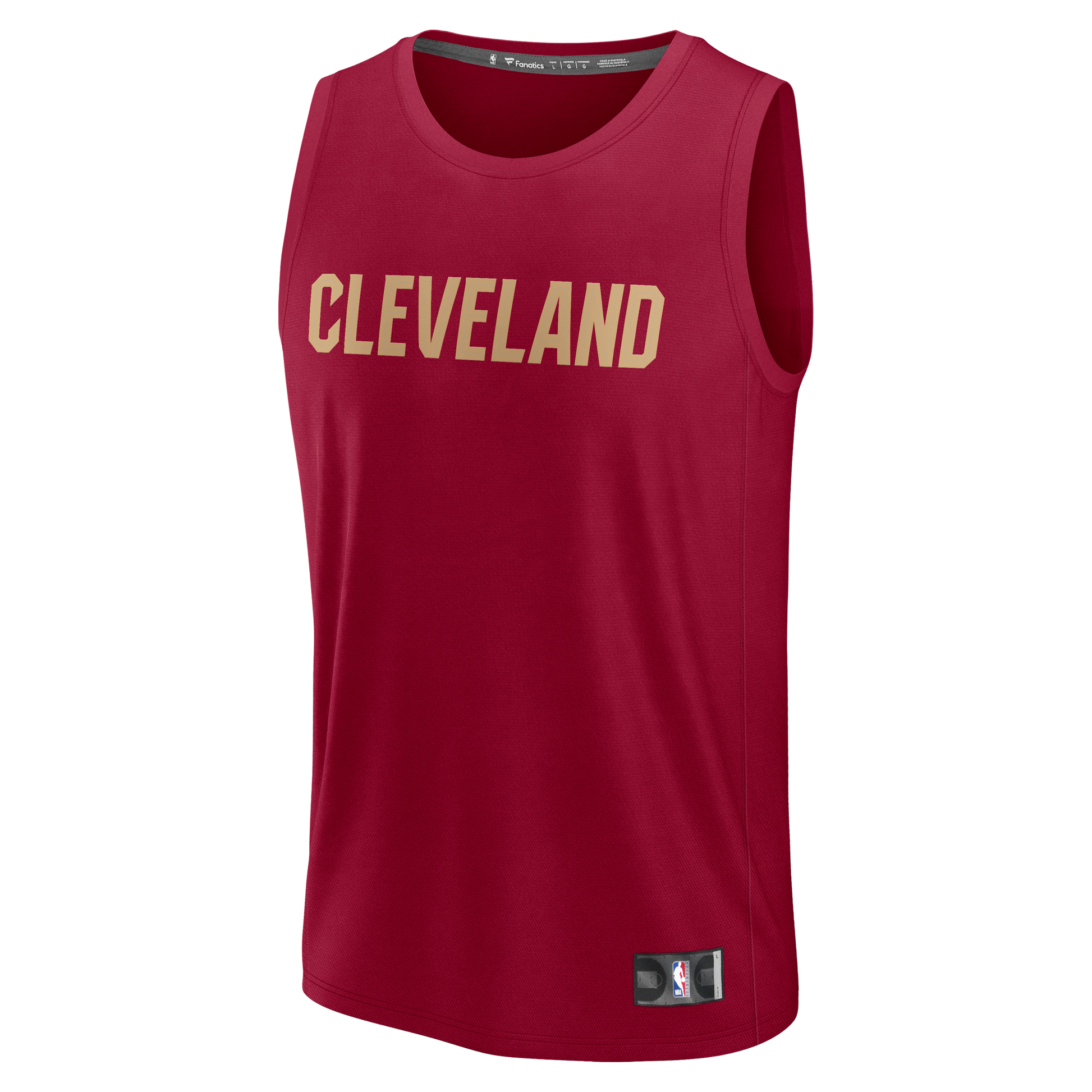 Men's Cleveland Cavaliers James Harden Fanatics Wine Fast Break Replica Jersey - Icon Edition
