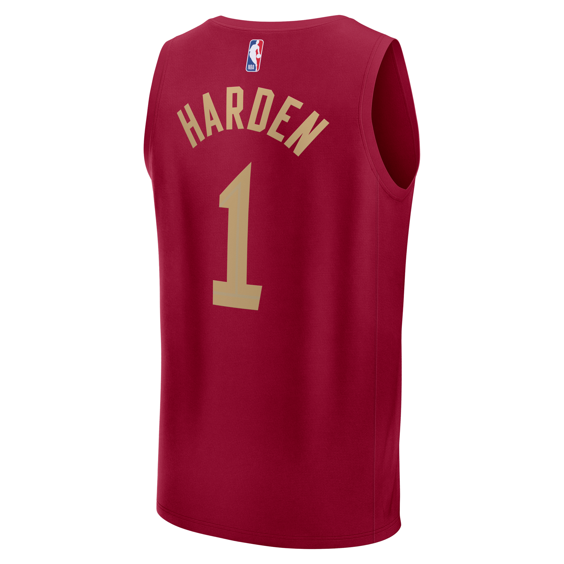 Men's Cleveland Cavaliers James Harden Fanatics Wine Fast Break Replica Jersey - Icon Edition