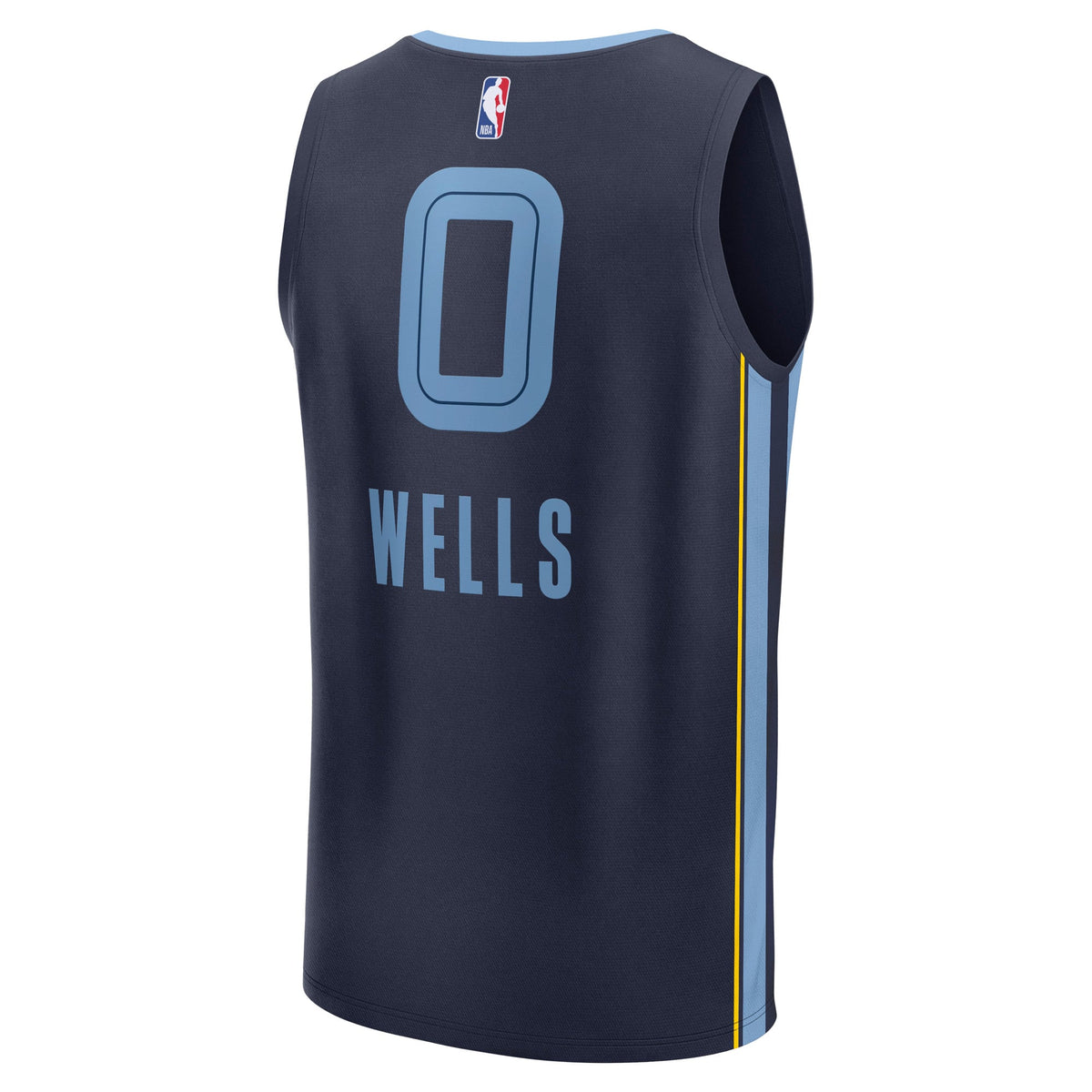 Men's Memphis Grizzlies Jaylen Wells Fanatics Navy Fast Break Replica Player Jersey - Icon Edition