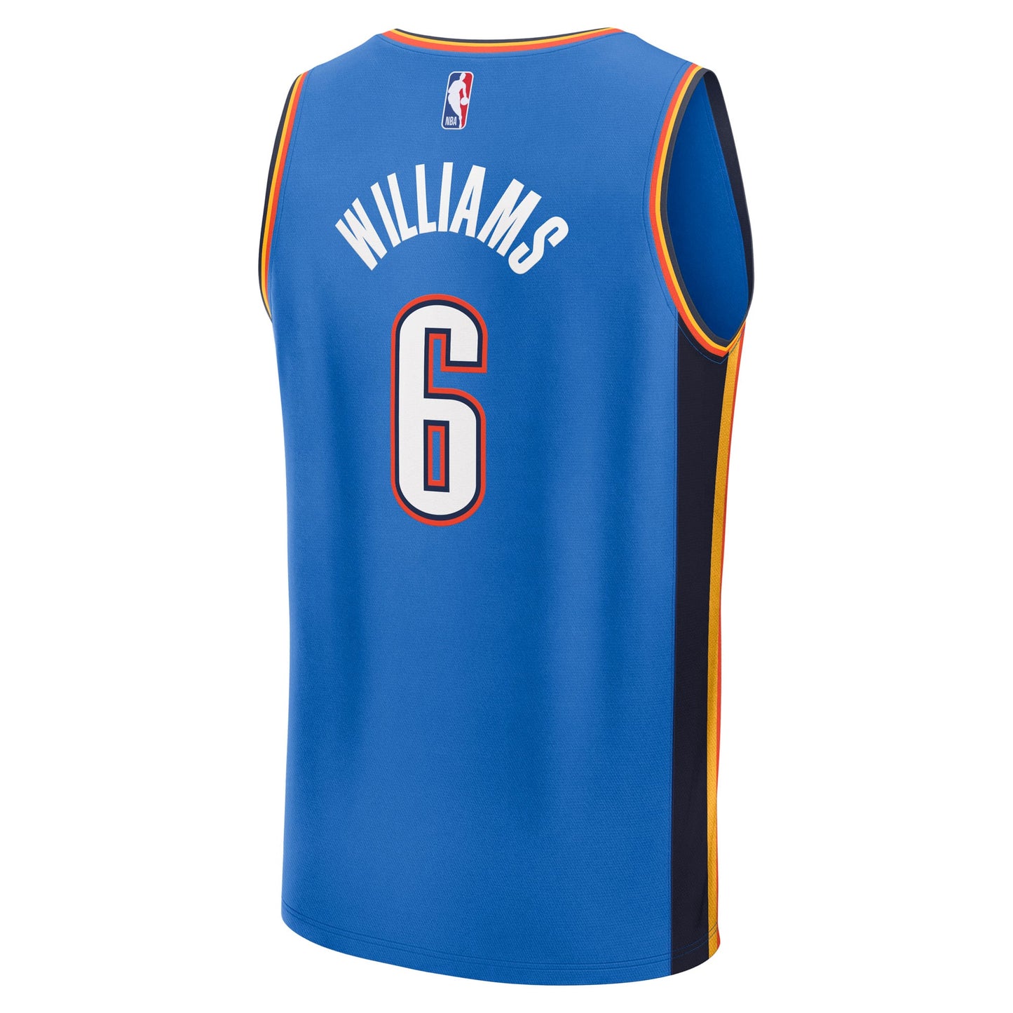 Men's Oklahoma City Thunder Jaylin Williams Fanatics Blue Fast Break Replica Player Jersey - Icon Edition