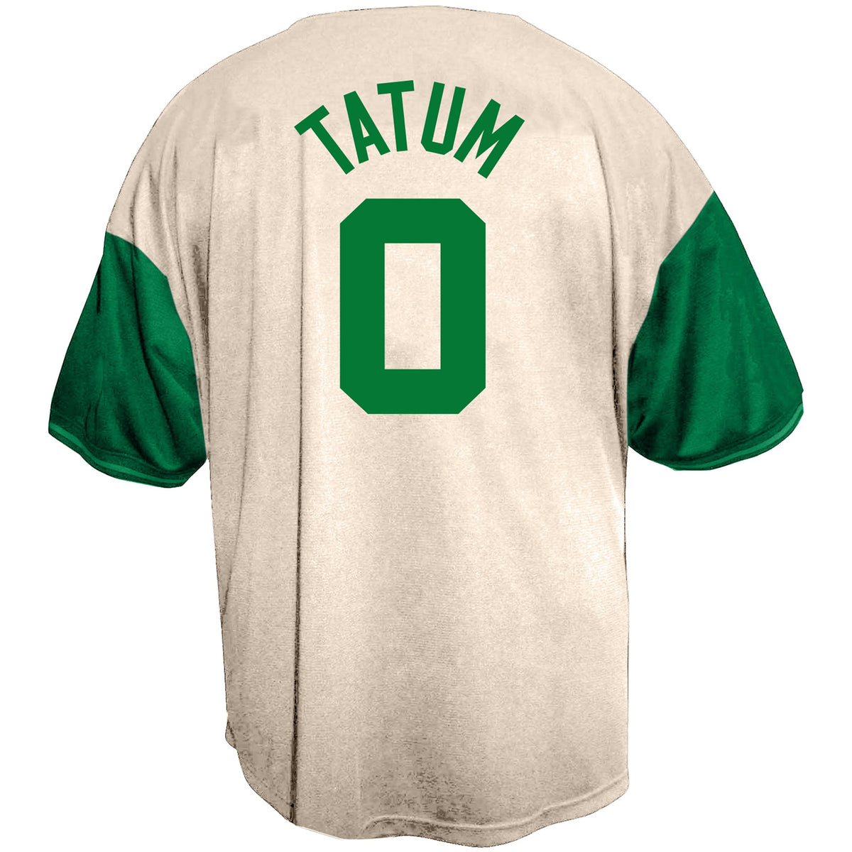 Men's Boston Celtics Jayson Tatum Fanatics Cream Baseball Jersey