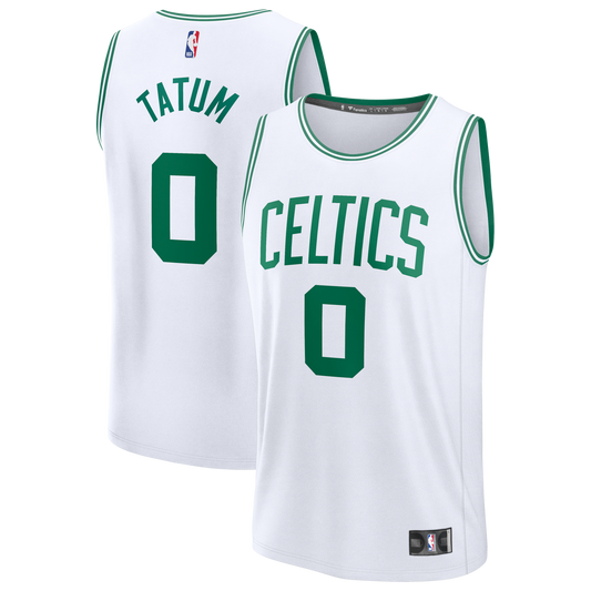Men's Boston Celtics Jayson Tatum Fanatics White Fast Break Replica Player Jersey - Association Edition