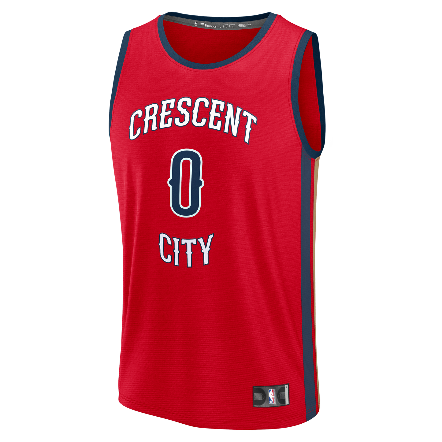 Men's New Orleans Pelicans Jeremiah Fears Fanatics Red Fast Break Replica Player Jersey - Statement Edition