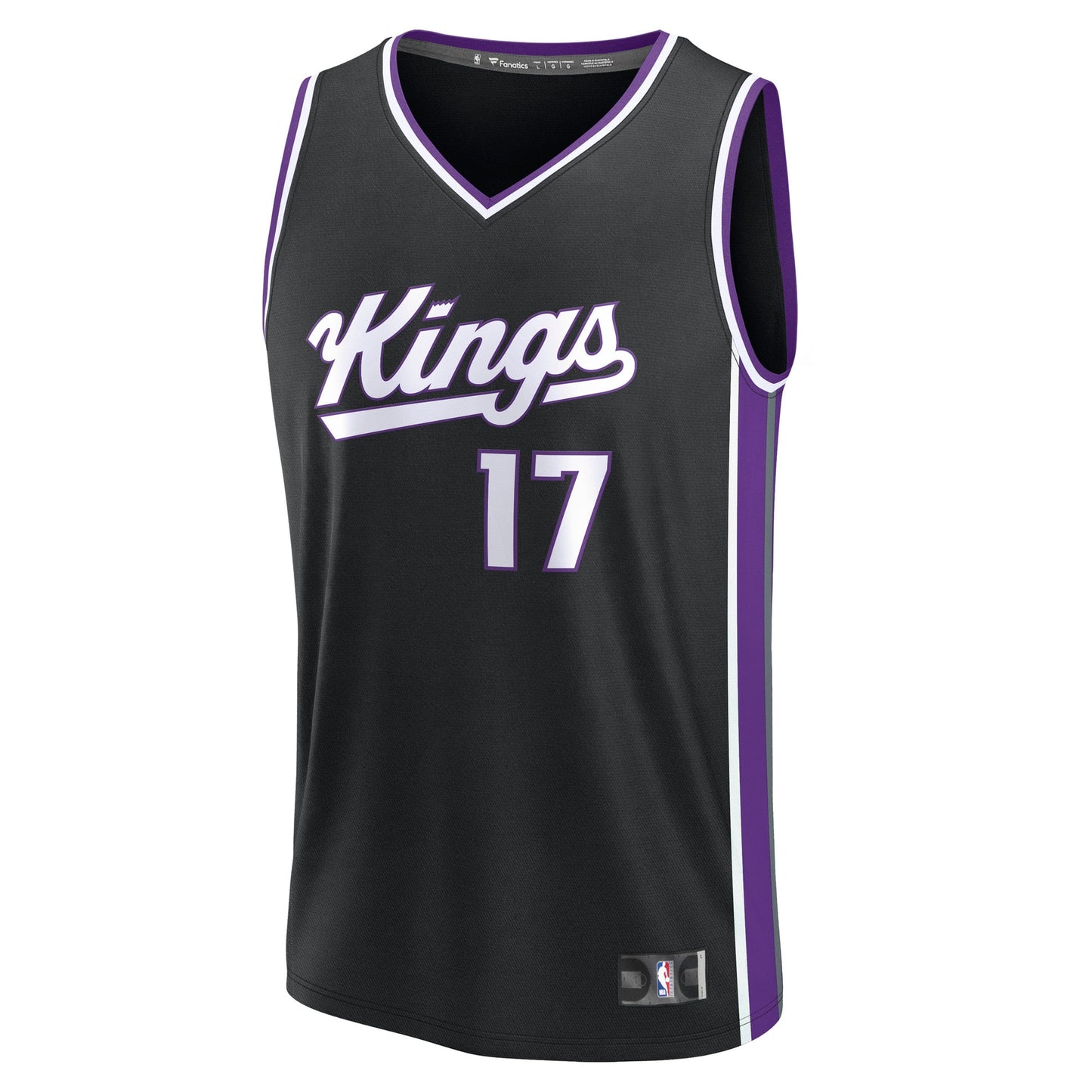 Men's Sacramento Kings Jonas Valančiūnas Fanatics Black Fast Break Replica Jersey - Icon Edition