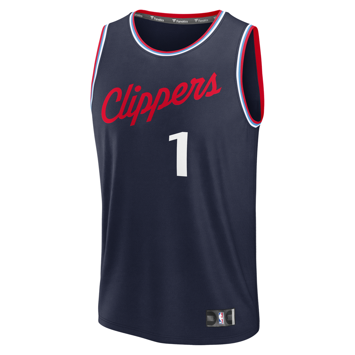 Men's LA Clippers Keaton Wagler Fanatics Navy 2026 NBA Draft First Round Pick Fast Break Jersey - Icon Edition