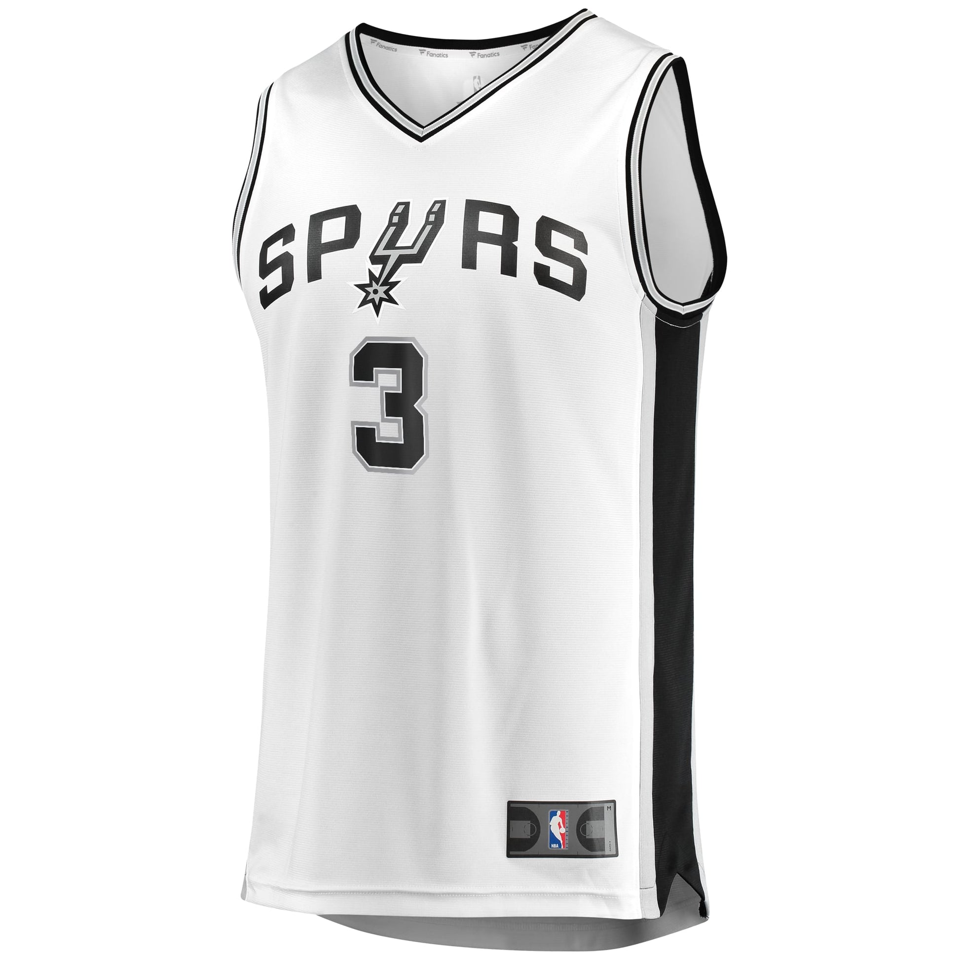Men's San Antonio Spurs Keldon Johnson Fanatics White Fast Break Association Jersey
