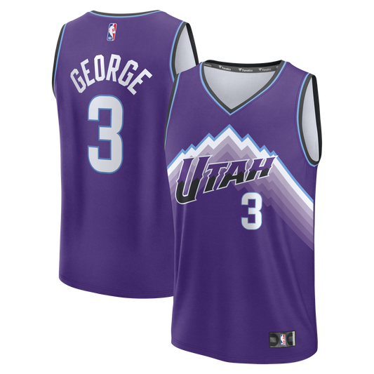 Men's Utah Jazz Keyonte George Fanatics Purple Fast Break Replica Jersey - Icon Edition
