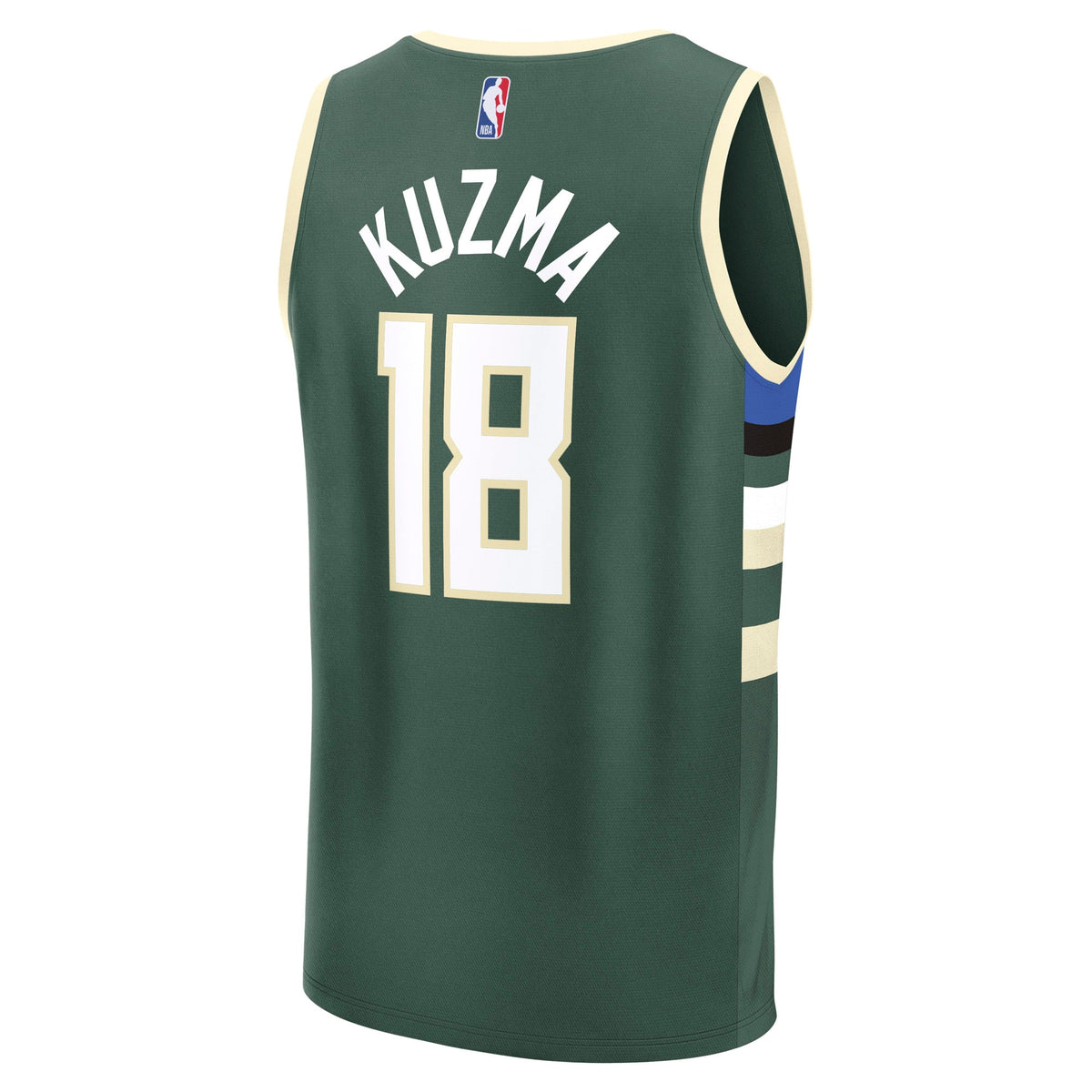 Men's Milwaukee Bucks Kyle Kuzma Fanatics Hunter Green Fast Break Replica Player Jersey - Icon Edition