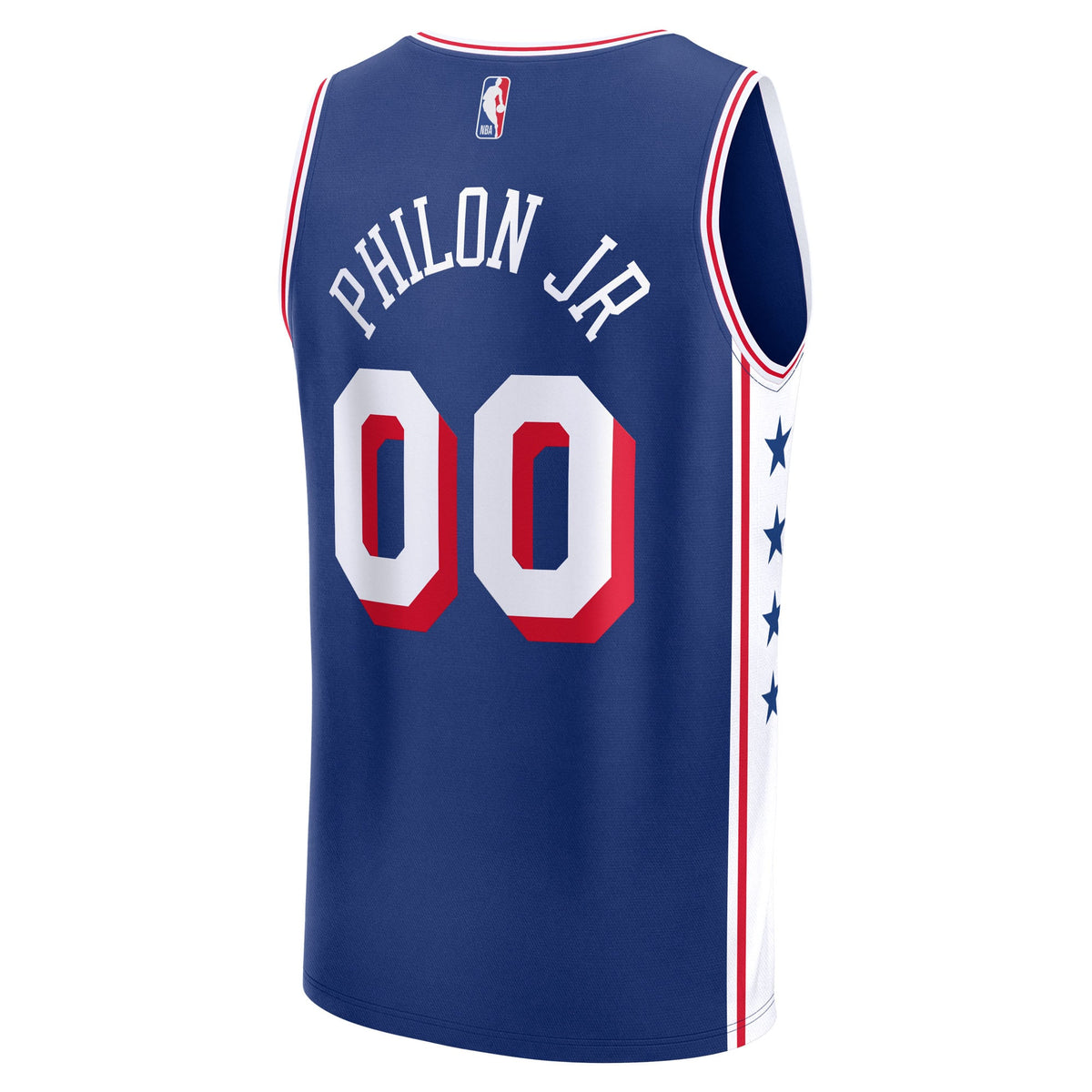 Men's Philadelphia 76ers Labaron Philon Jr Fanatics Royal 2026 NBA Draft First Round Pick Fast Break Jersey - Icon Edition