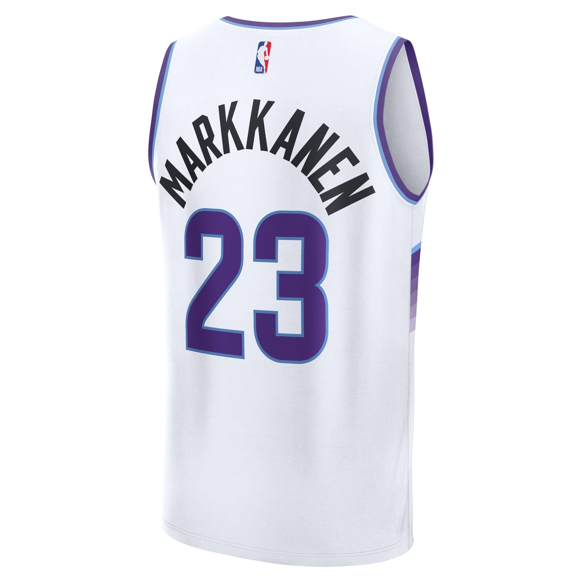 Men's Utah Jazz Lauri Markkanen Fanatics White Fast Break Replica Player Jersey - Association Edition