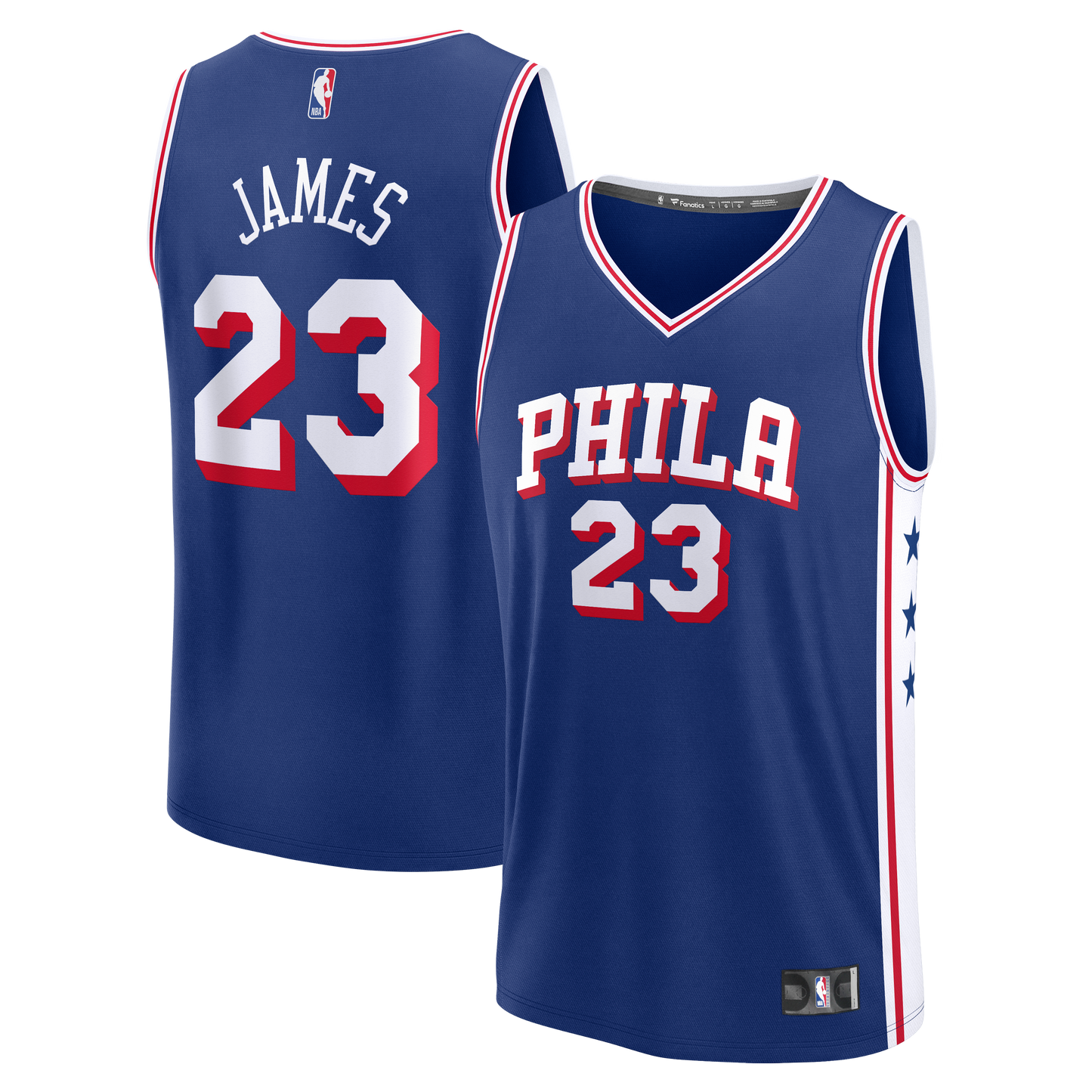 Men's Philadelphia 76ers LeBron James Fanatics Royal Fast Break Jersey - Icon Edition