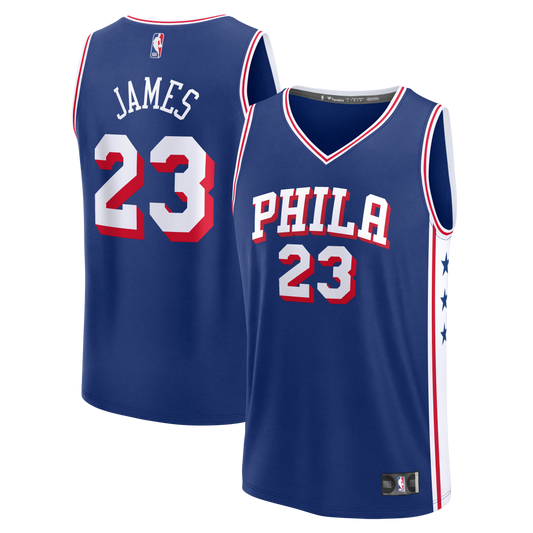 Men's Philadelphia 76ers LeBron James Fanatics Royal Fast Break Jersey - Icon Edition