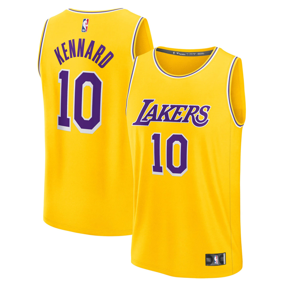 Men's Los Angeles Lakers Luke Kennard Fanatics Gold Fast Break Replica Jersey - Icon Edition