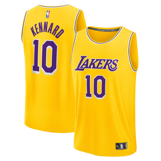 Men's Los Angeles Lakers Luke Kennard Fanatics Gold Fast Break Replica Jersey - Icon Edition