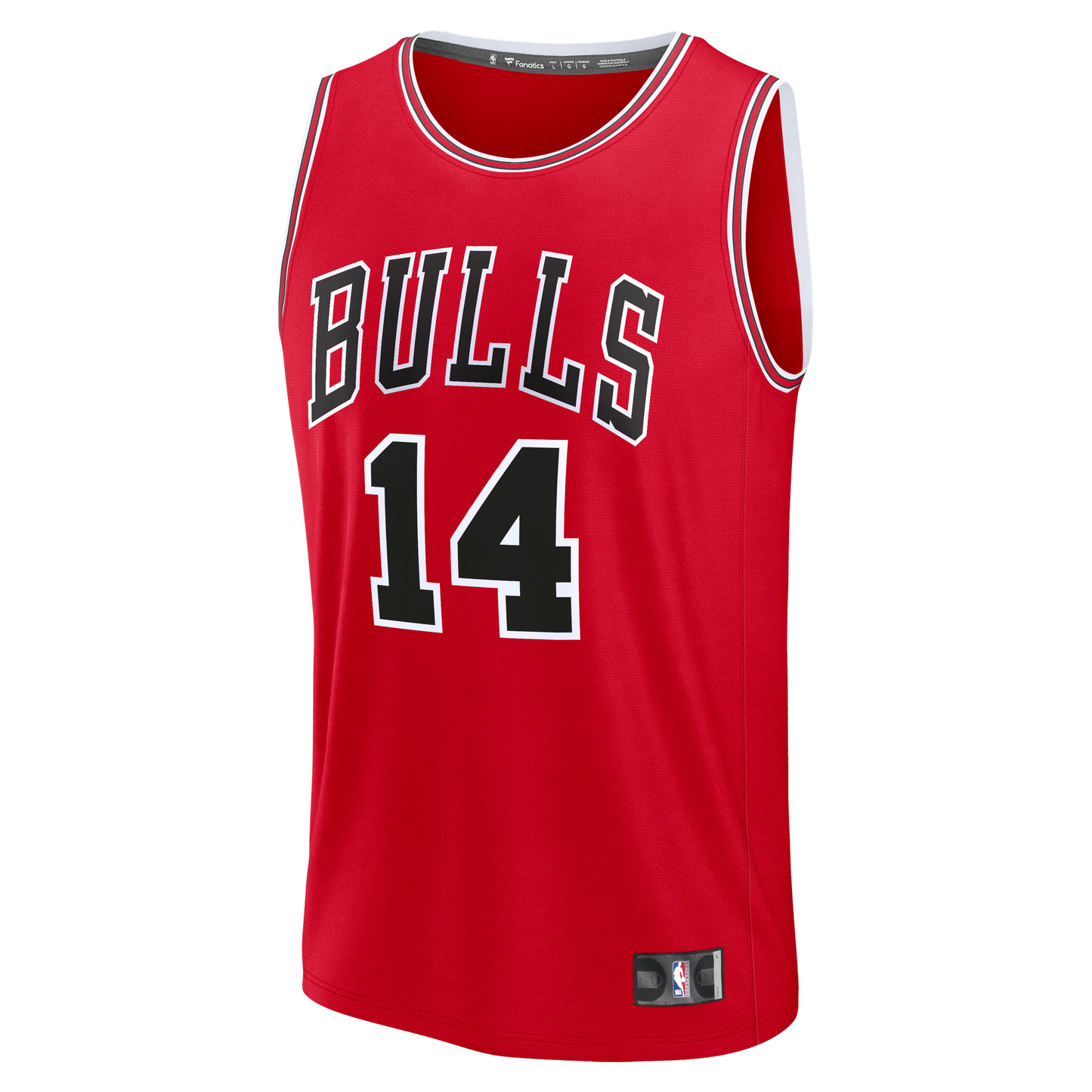 Men's Chicago Bulls Matas Buzelis Fanatics Red Fast Break Replica Player Jersey - Icon Edition