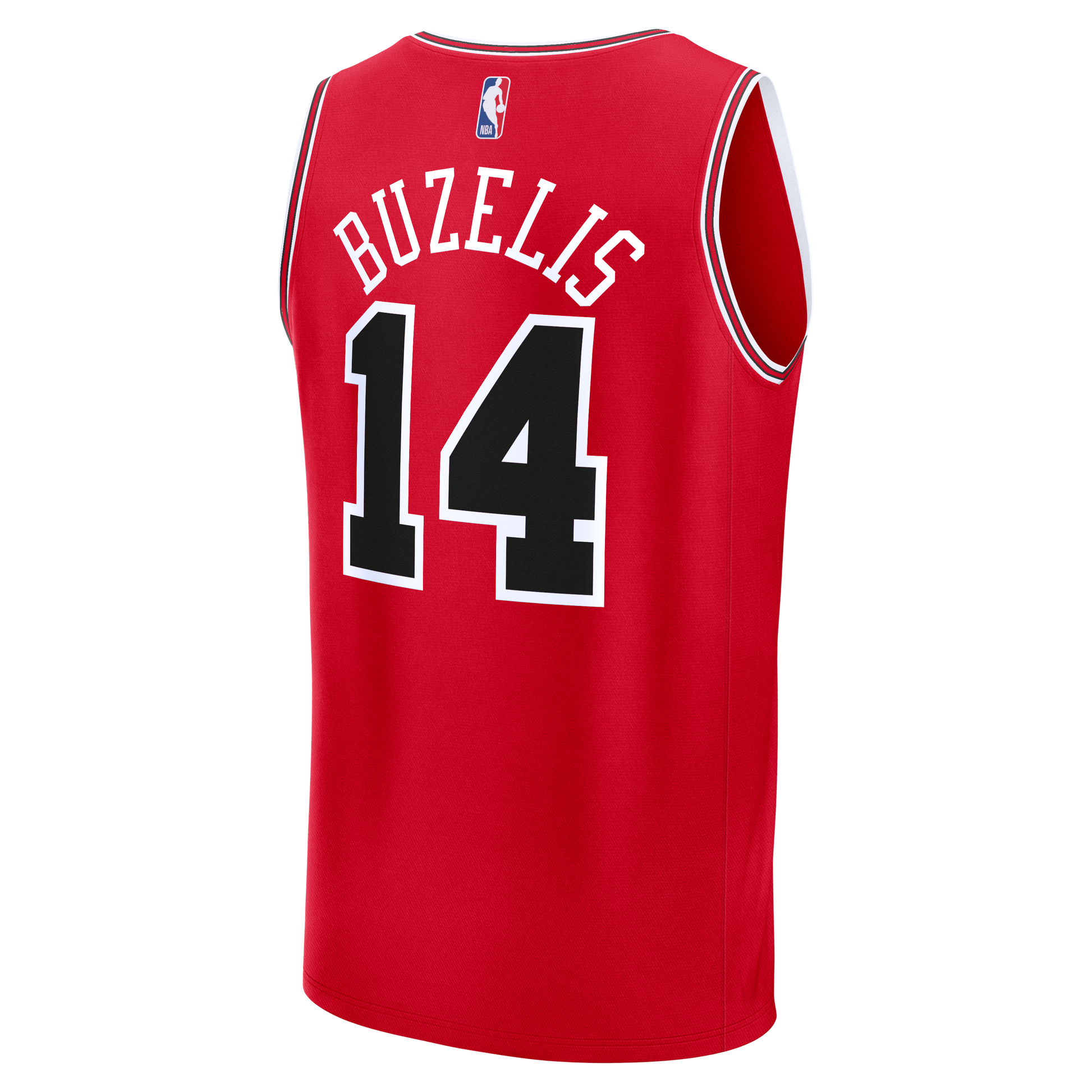 Men's Chicago Bulls Matas Buzelis Fanatics Red Fast Break Replica Player Jersey - Icon Edition