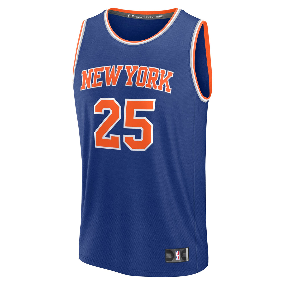 Men's New York Knicks Mikal Bridges Fanatics Blue Fast Break Replica Player Jersey - Icon Edition