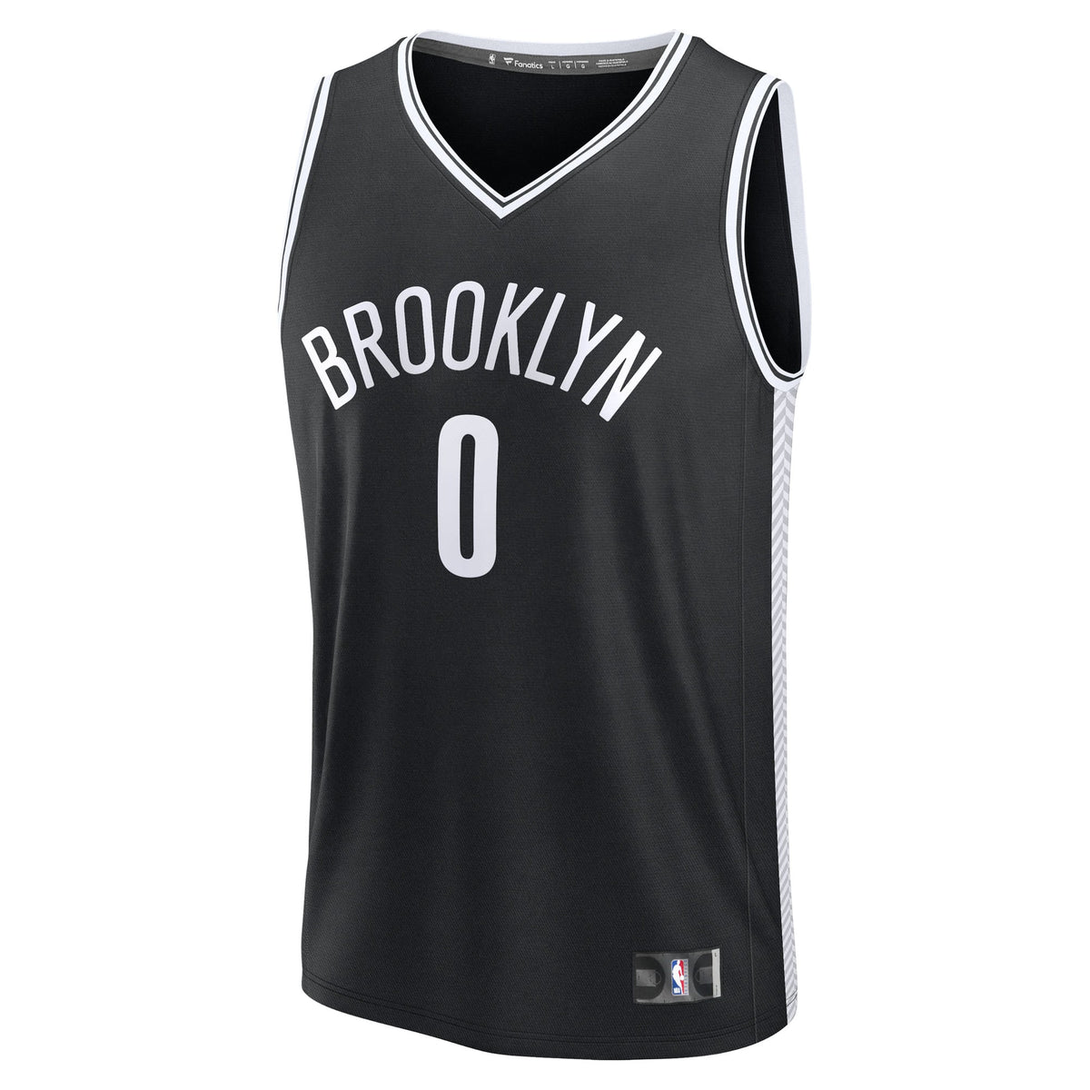 Men's Brooklyn Nets Mikel Brown Jr. Fanatics Black 2026 NBA Draft First Round Pick Fast Break Jersey - Icon Edition