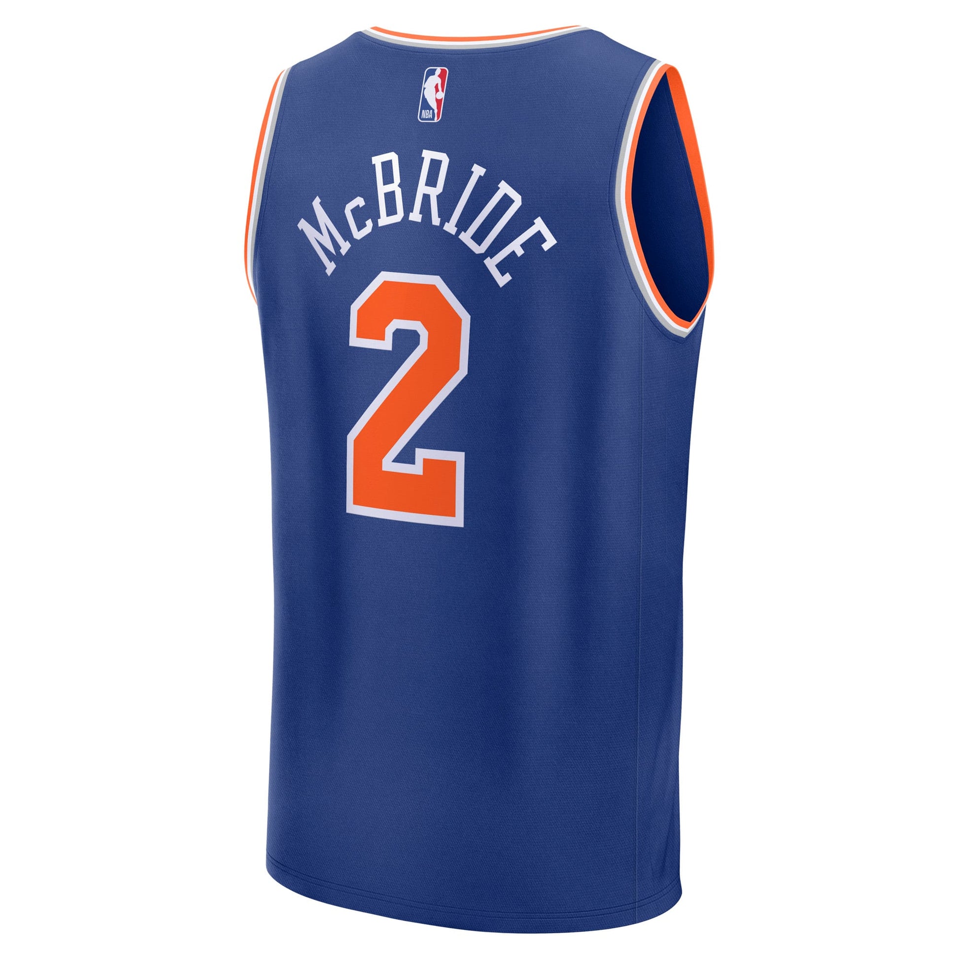 Men's New York Knicks Miles McBride Fanatics Blue Fast Break Replica Player Jersey - Icon Edition