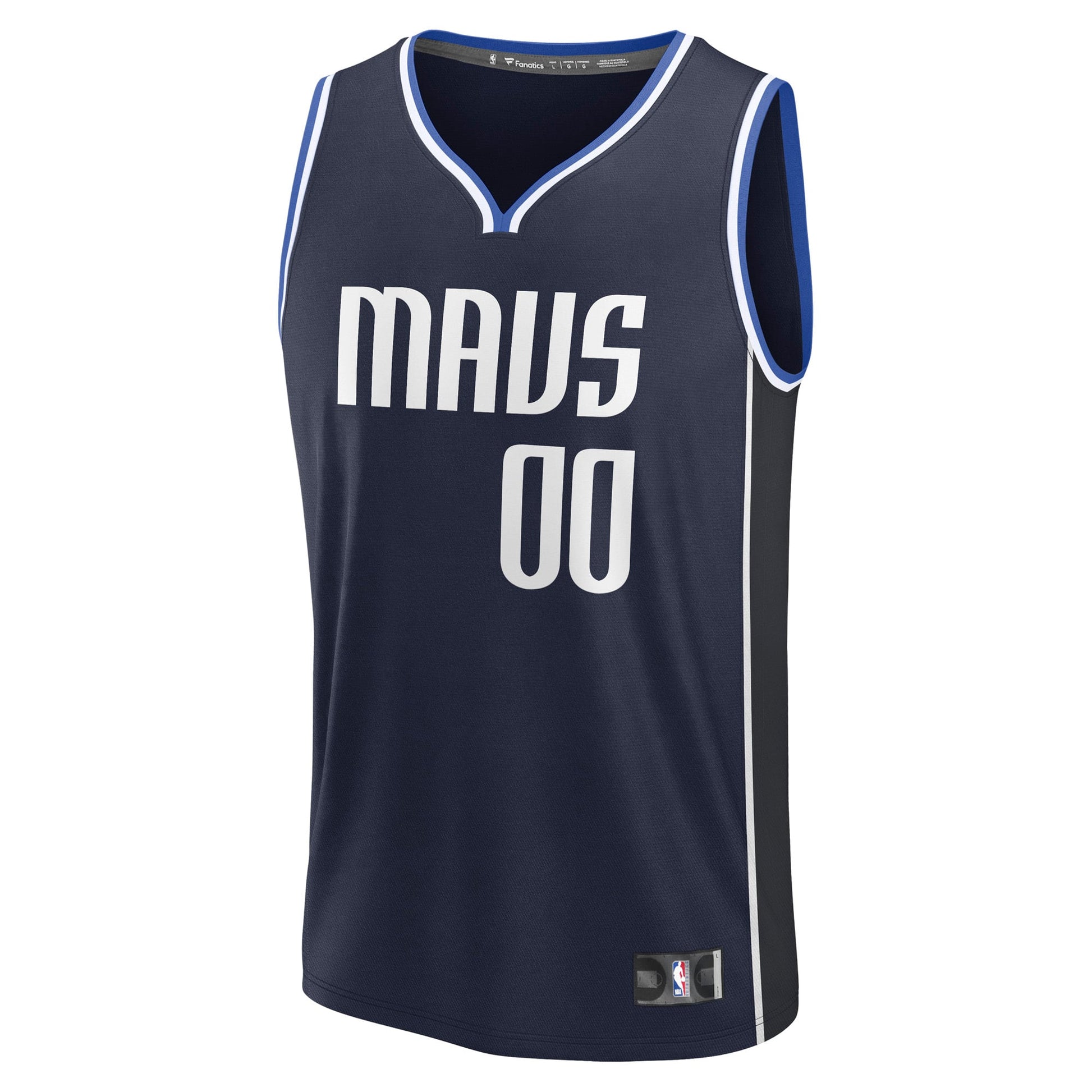 Men's Dallas Mavericks Fanatics Navy Fast Break Custom Jersey - Statement Edition