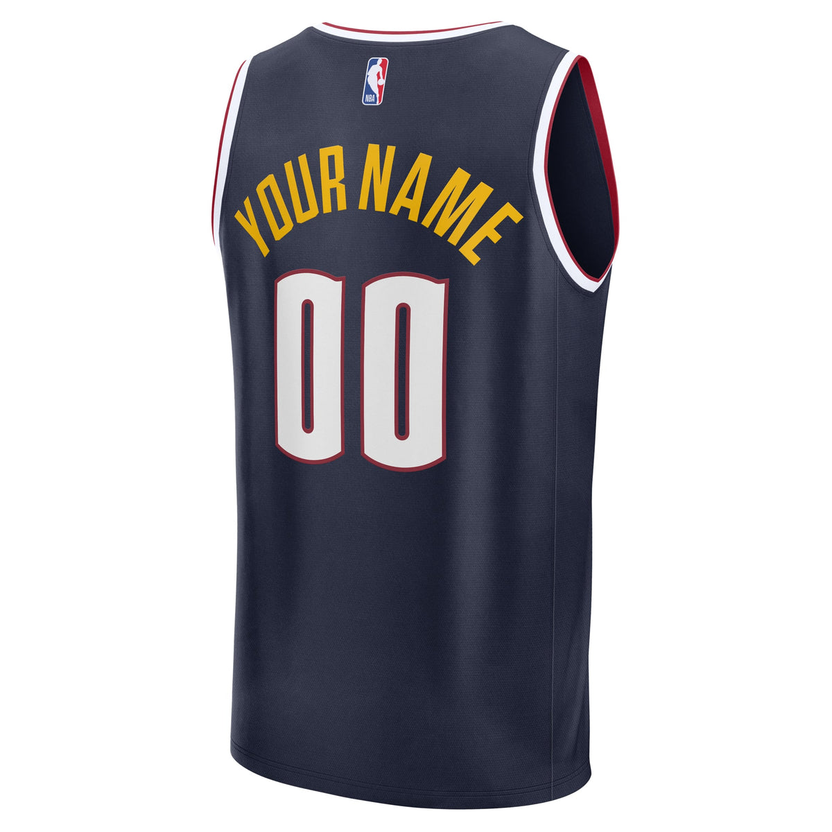 Men's Denver Nuggets Fanatics Navy Fast Break Custom Jersey - Icon Edition
