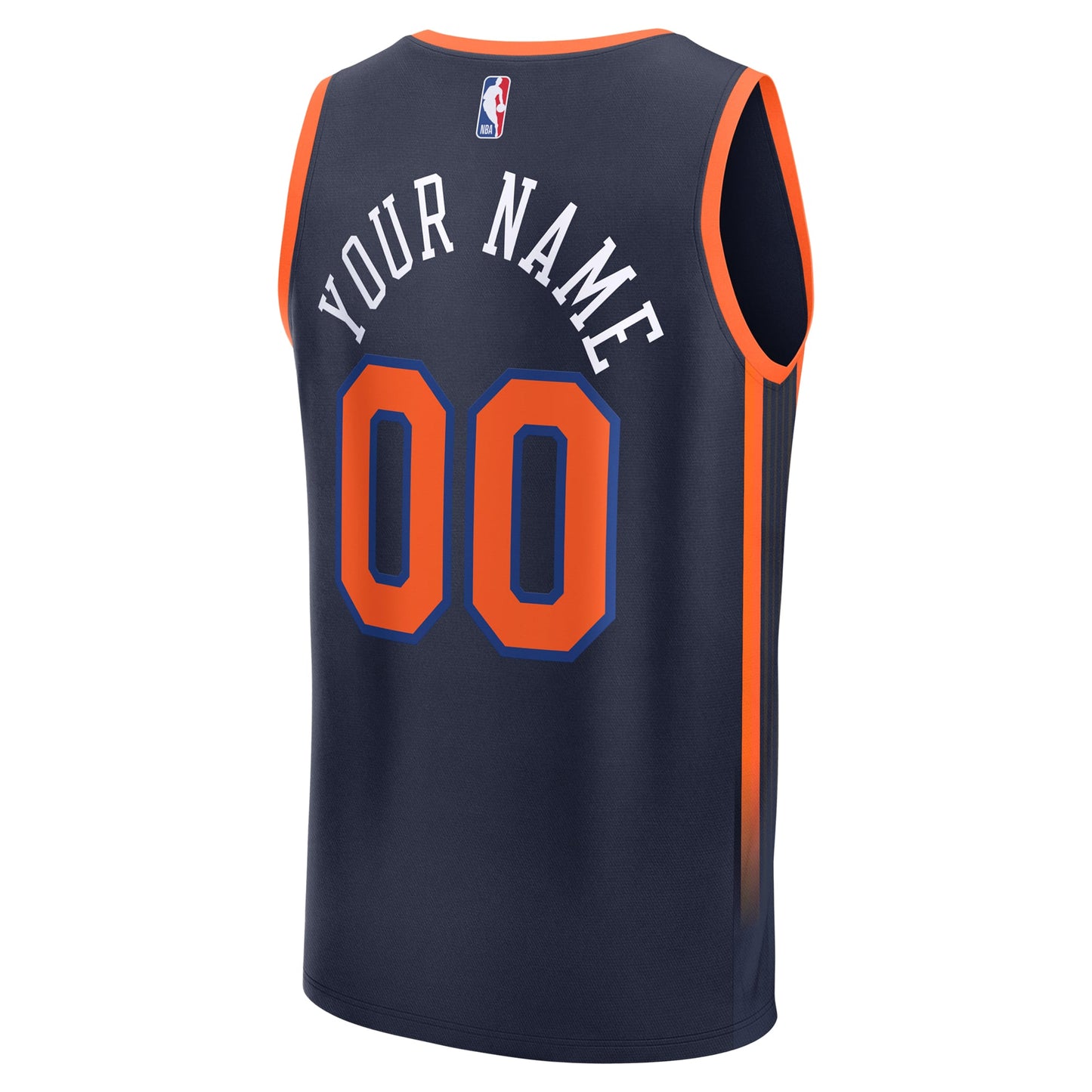 Men's New York Knicks Fanatics Navy Fast Break Custom Jersey - Statement Edition