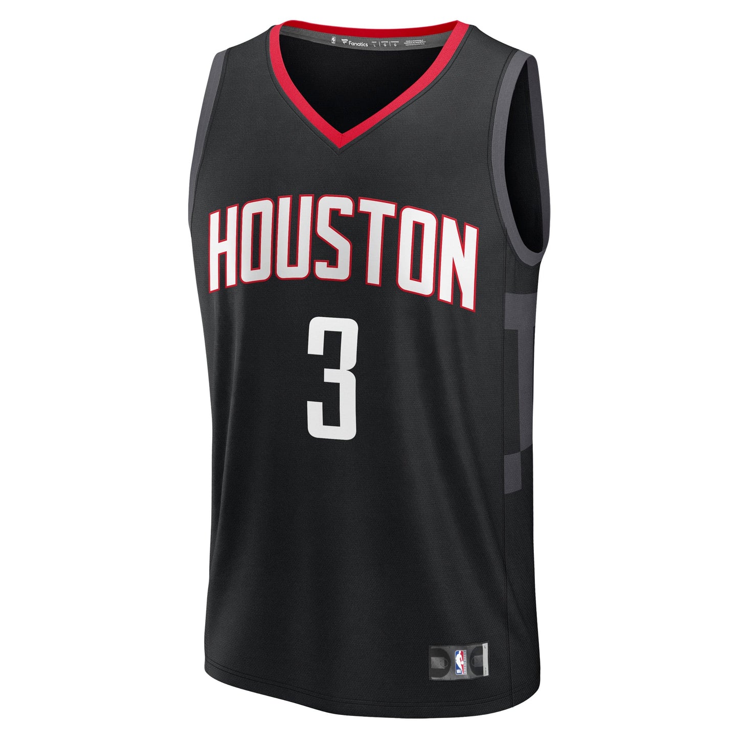 Men's Houston Rockets N'Faly Dante Fanatics Black Fast Break Replica Player Jersey - Statement Edition