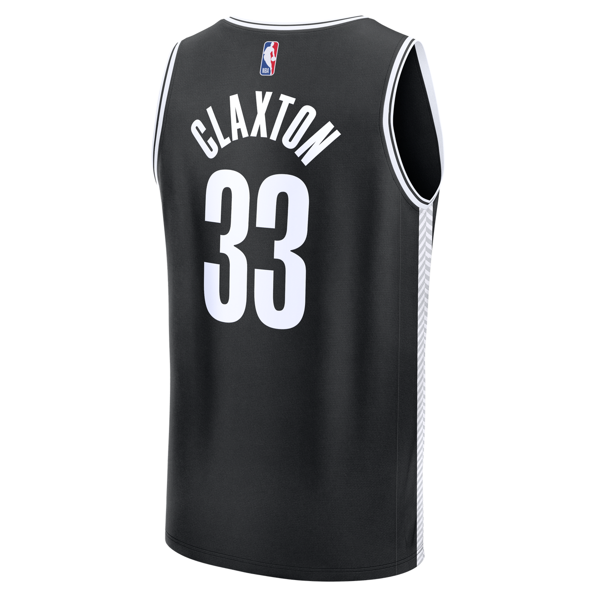 Men's Brooklyn Nets Nic Claxton Fanatics Black Fast Break Replica Jersey - Icon Edition