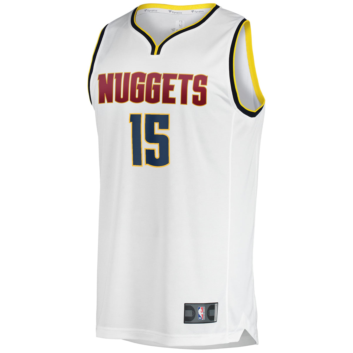 Men's Denver Nuggets Nikola Jokic Fanatics White Fast Break Player Jersey - Association Edition