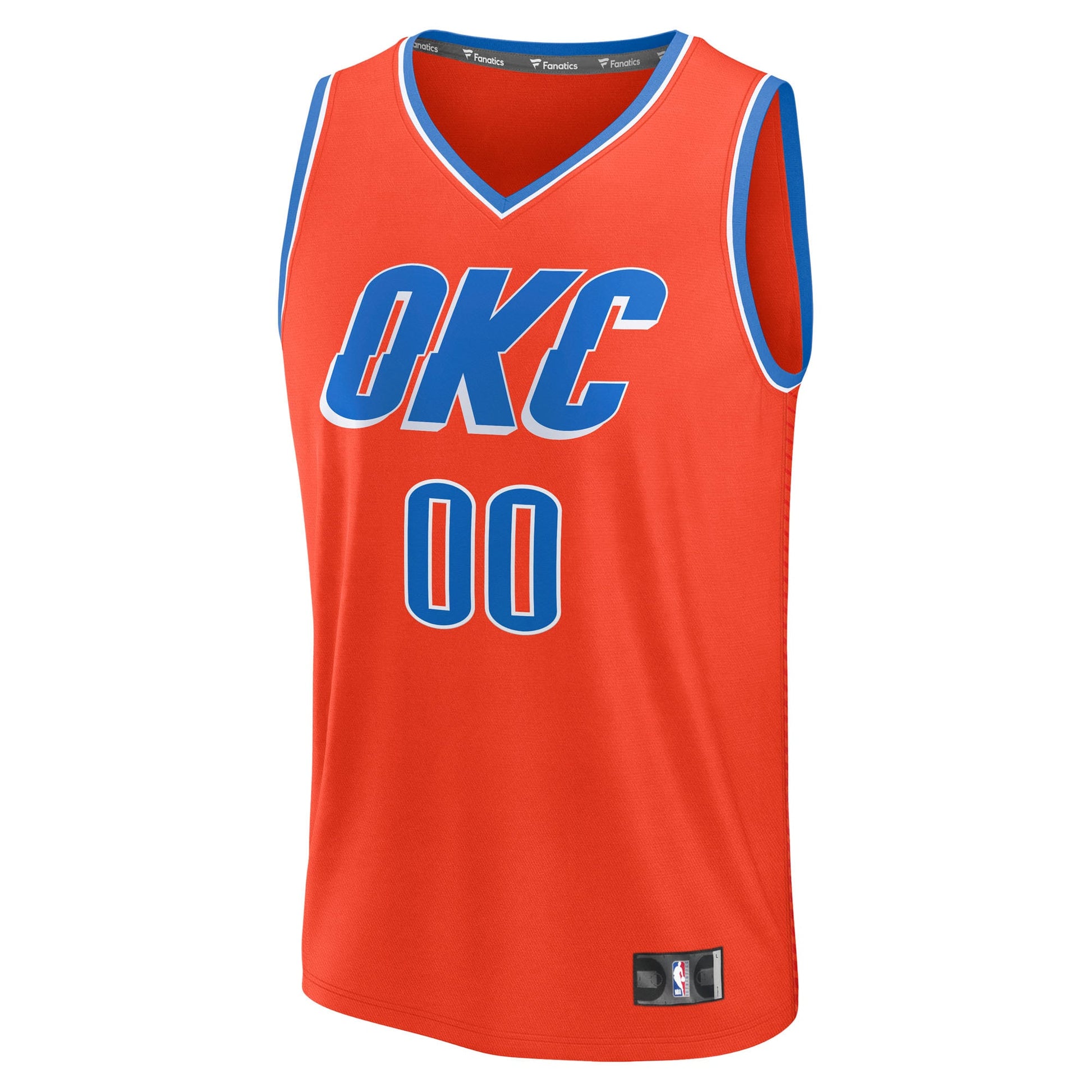 Men's Oklahoma City Thunder Fanatics Orange Fast Break Custom Jersey - Statement Edition