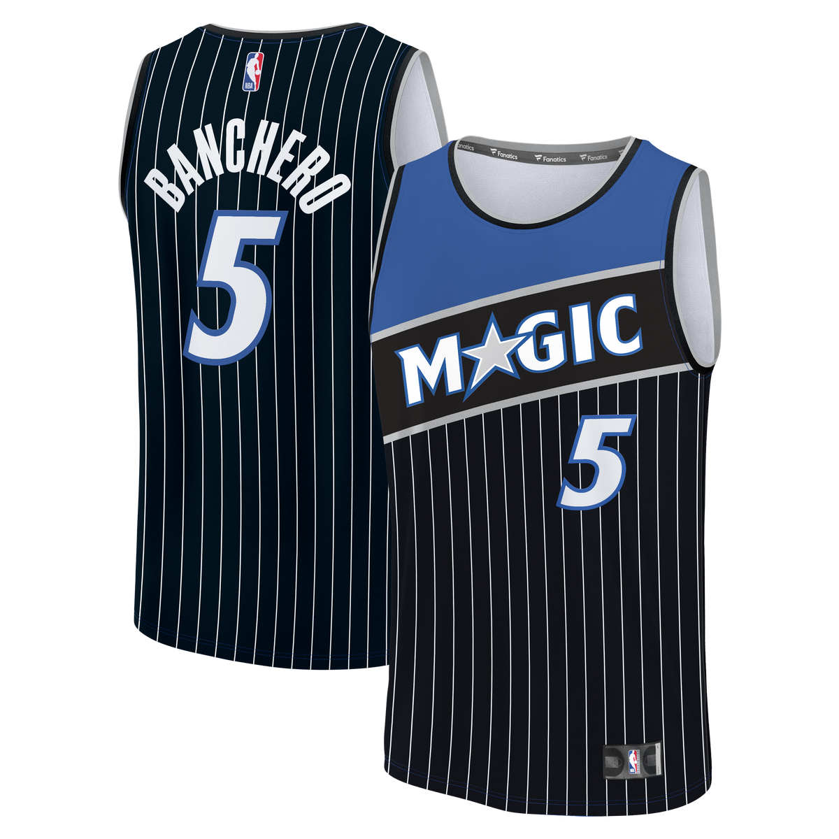 Men's Orlando Magic Paolo Banchero Fanatics Black Fast Break Jersey - Statement Edition