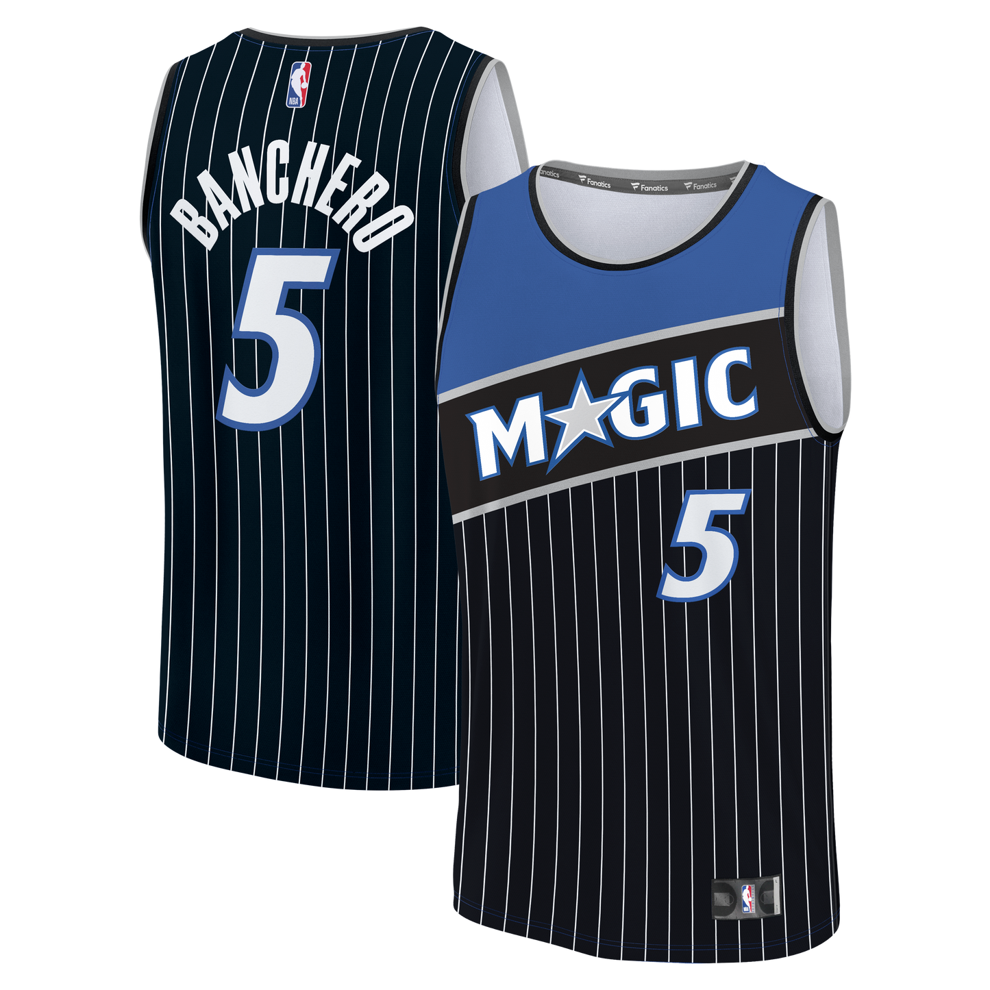 Men's Orlando Magic Paolo Banchero Fanatics Black Fast Break Jersey - Statement Edition