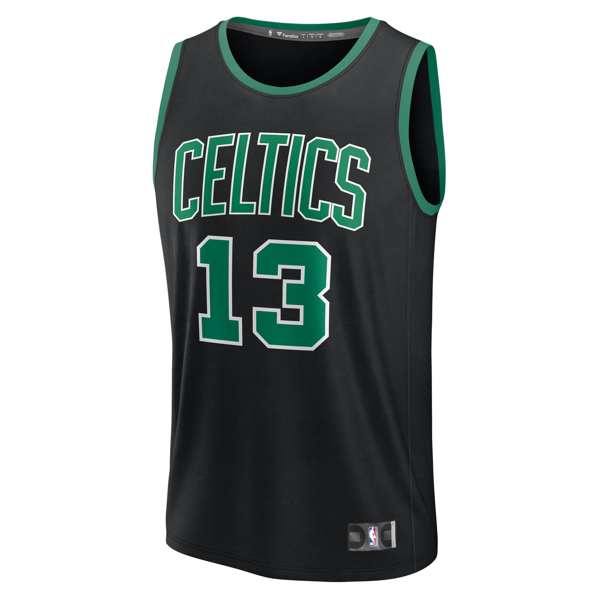 Men's Boston Celtics Paul George Fanatics Black Fast Break Replica Jersey - Statement Edition