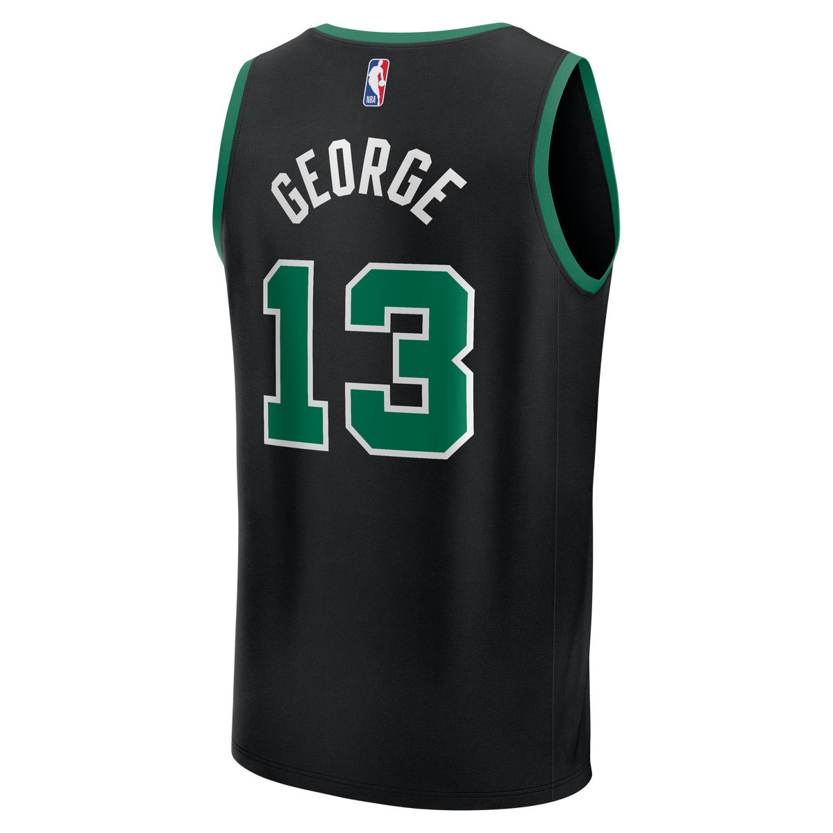 Men's Boston Celtics Paul George Fanatics Black Fast Break Replica Jersey - Statement Edition