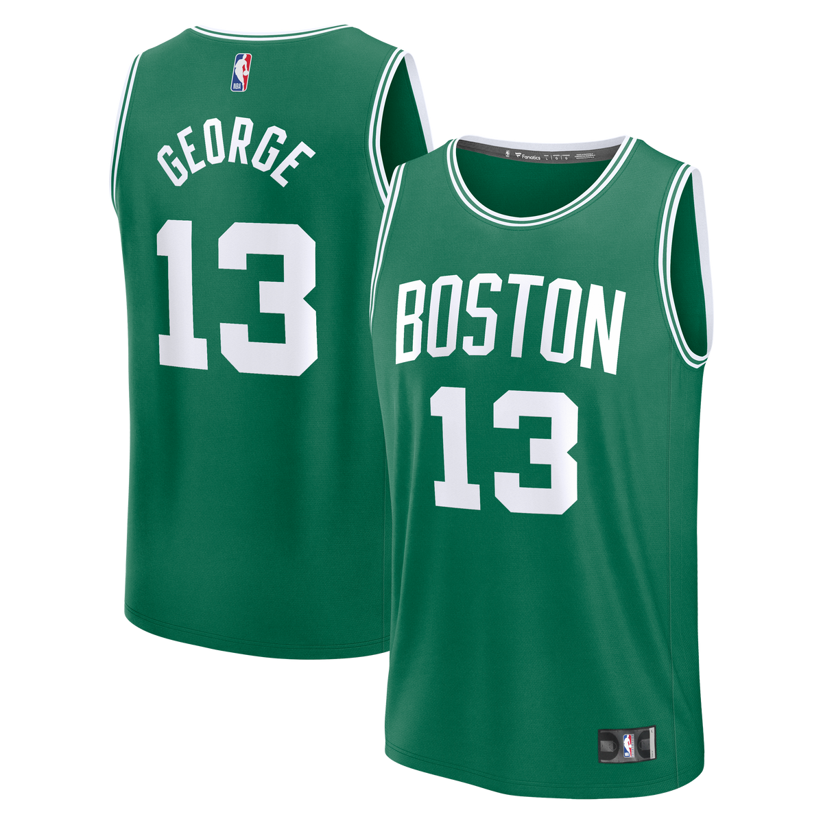 Men's Boston Celtics Paul George Fanatics Kelly Green Fast Break Replica Jersey - Icon Edition