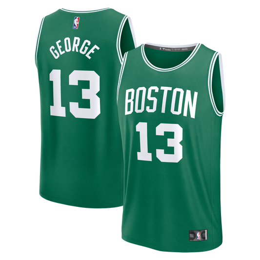 Men's Boston Celtics Paul George Fanatics Kelly Green Fast Break Replica Jersey - Icon Edition
