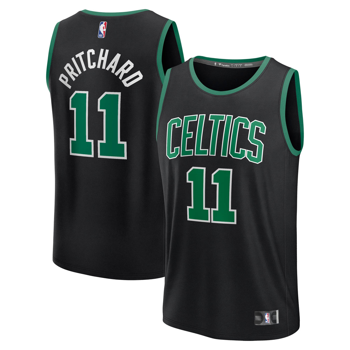 Men's Boston Celtics Payton Pritchard Fanatics Black Fast Break Replica Player Jersey - Statement Edition