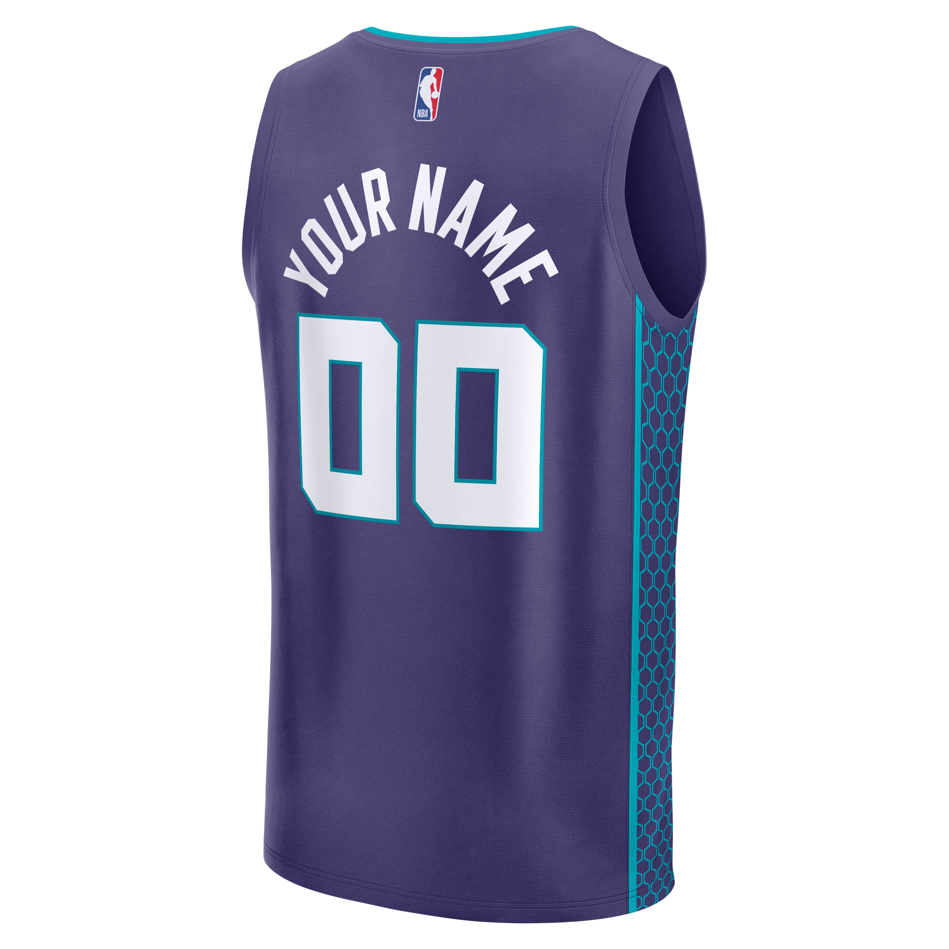 Men's Charlotte Hornets  Fanatics Purple Fast Break Custom Jersey - Icon Edition