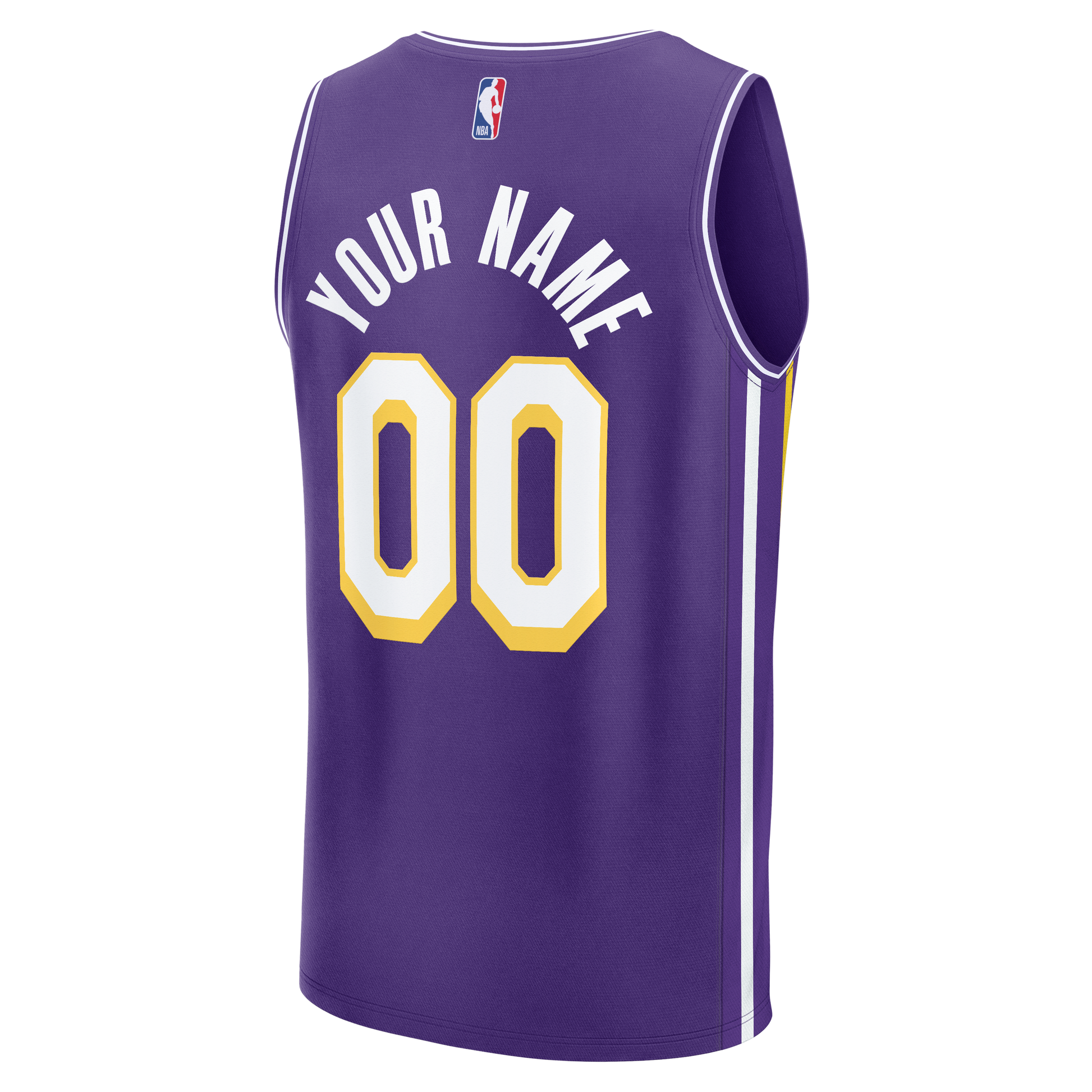 Men's Los Angeles Lakers  Fanatics Purple Fast Break Custom Jersey - Icon Edition