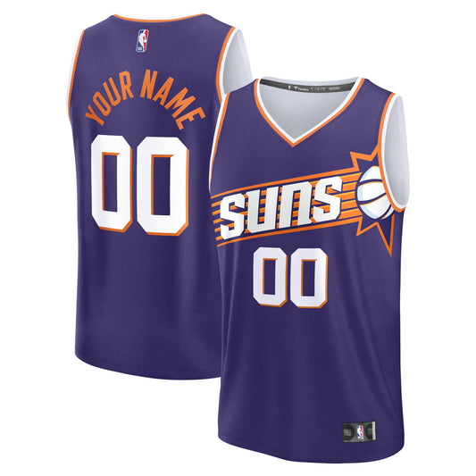 Men's Phoenix Suns Fanatics Purple Fast Break Custom Jersey - Icon Edition