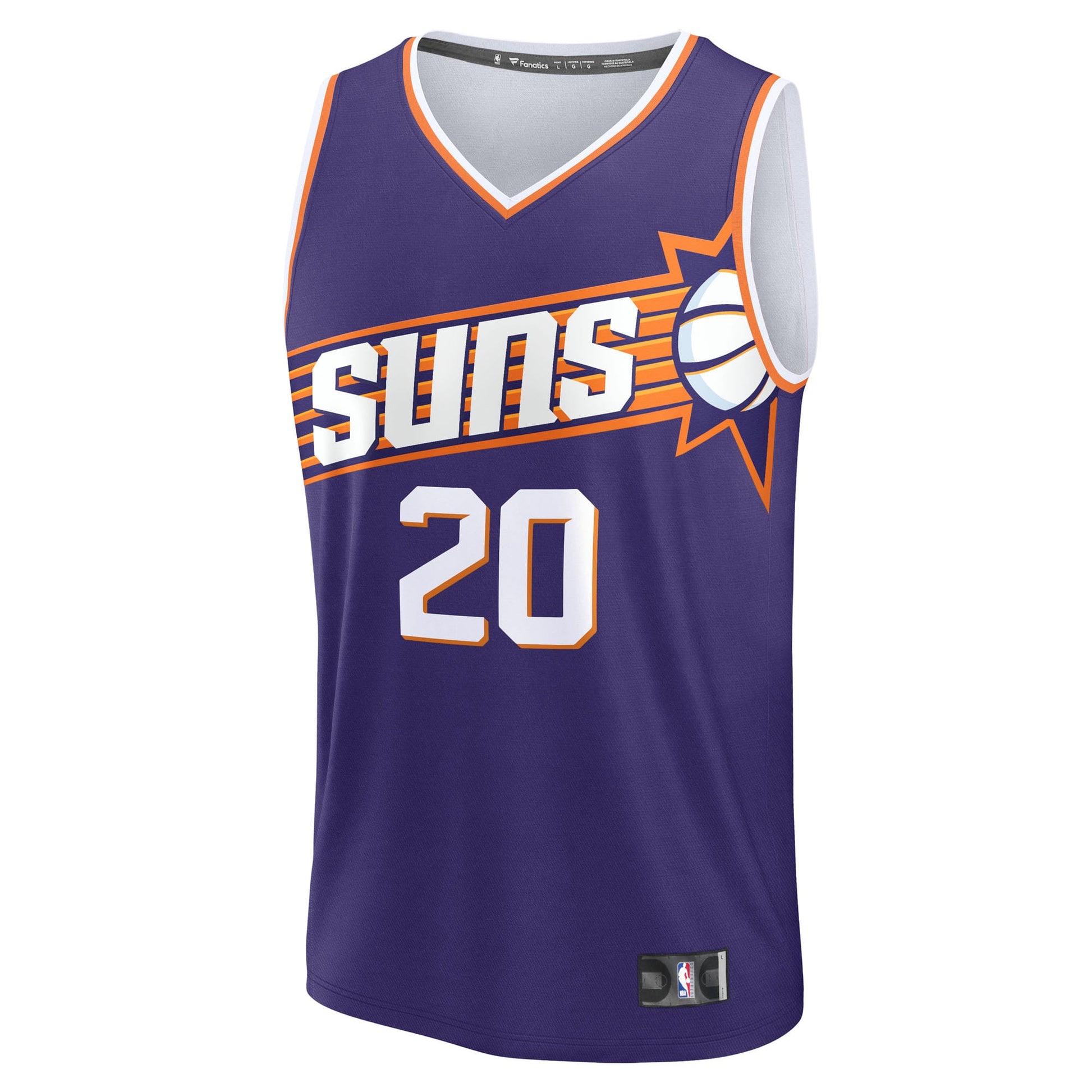 Men's Phoenix Suns Rasheer Fleming Fanatics Purple Fast Break Replica Jersey - Icon Edition