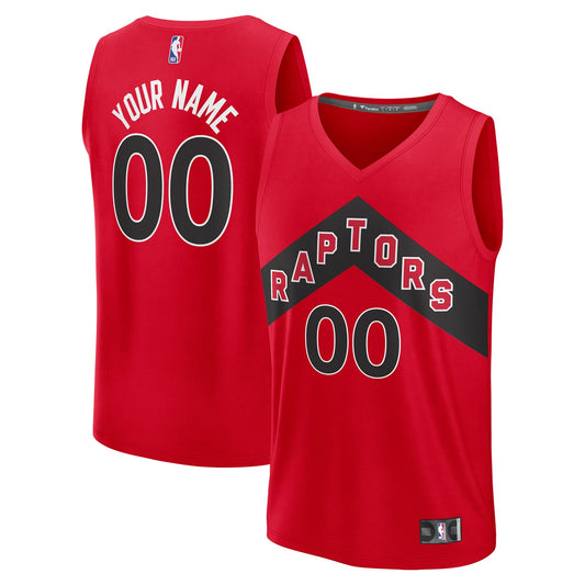 Men's Toronto Raptors Fanatics Red Fast Break Custom Jersey - Icon Edition