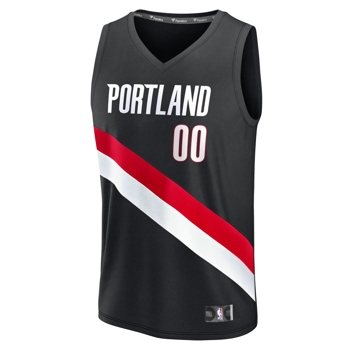 Men's Portland Trail Blazers Scoot Henderson Fanatics Black Fast Break Replica Jersey - Icon Edition