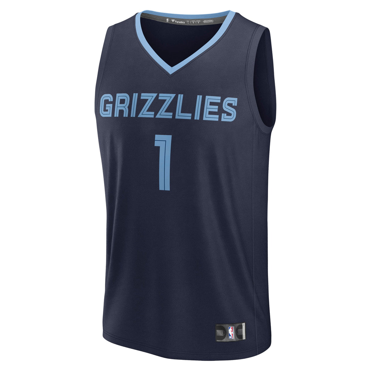 Men's Memphis Grizzlies Scotty Pippen Jr. Fanatics Navy Fast Break Replica Player Jersey - Icon Edition