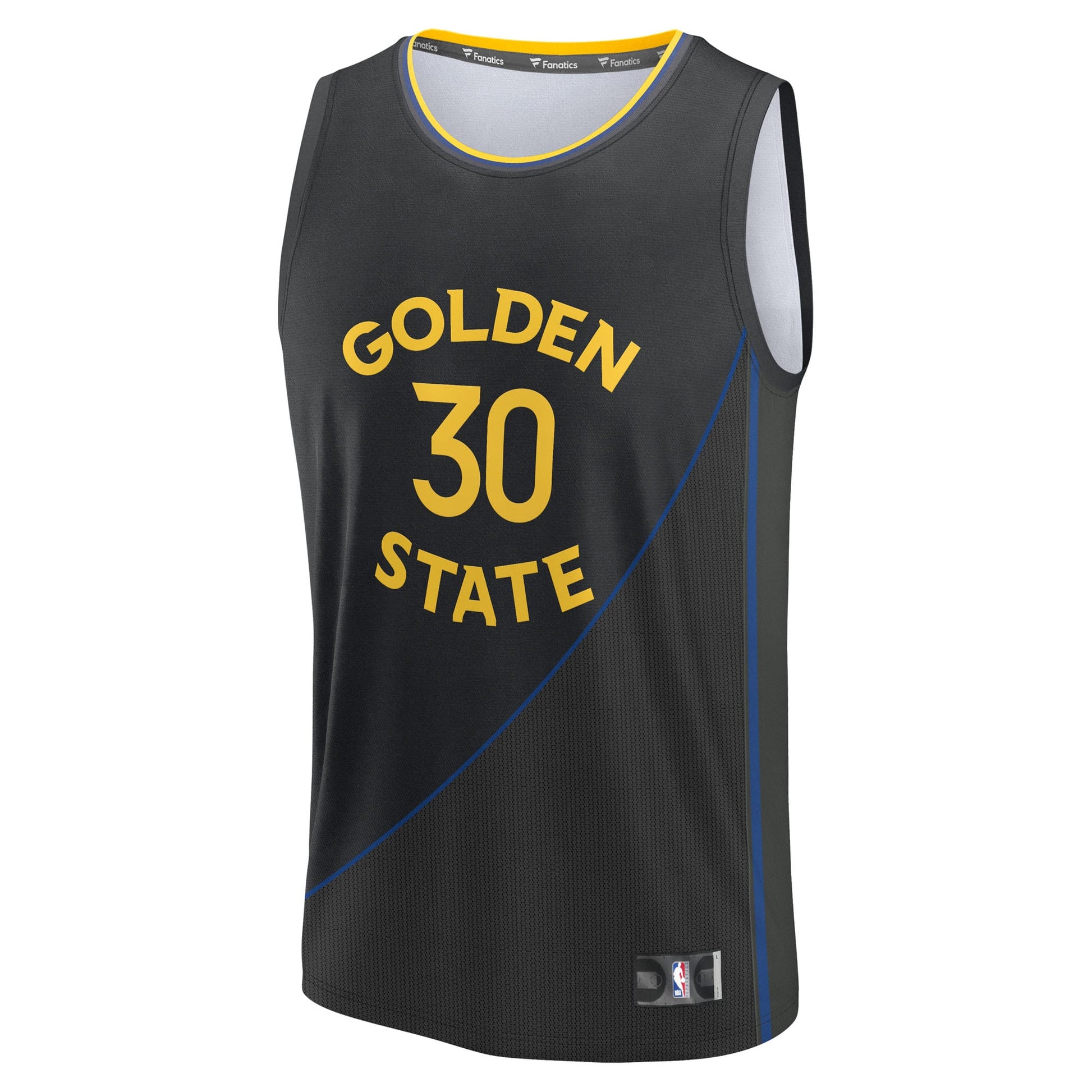 Men's Golden State Warriors Stephen Curry Fanatics Black Fast Break Replica Player Jersey - Statement Edition