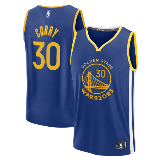 Men's Golden State Warriors Stephen Curry Fanatics Royal Fast Break Replica Jersey - Icon Edition