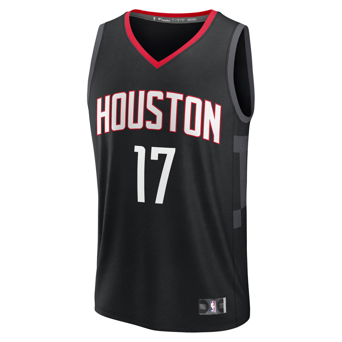 Men's Houston Rockets Tari Eason Fanatics Black Fast Break Replica Player Jersey - Statement Edition